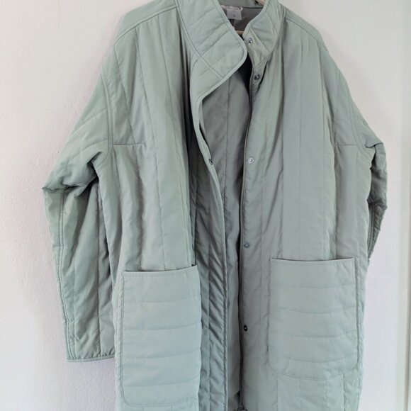 NWOT Calia Sage Green Quilted Liner Jacket Transitional Lightweight Women's 1X - Picture 2 of 12